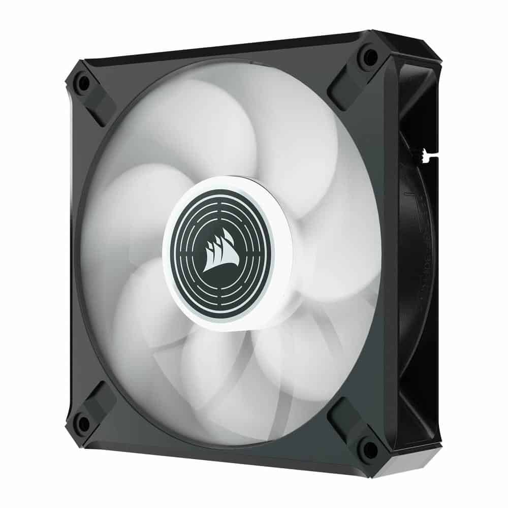 (image for) Corsair ML120 LED ELITE 120mm White LED Fan Single Pack Black